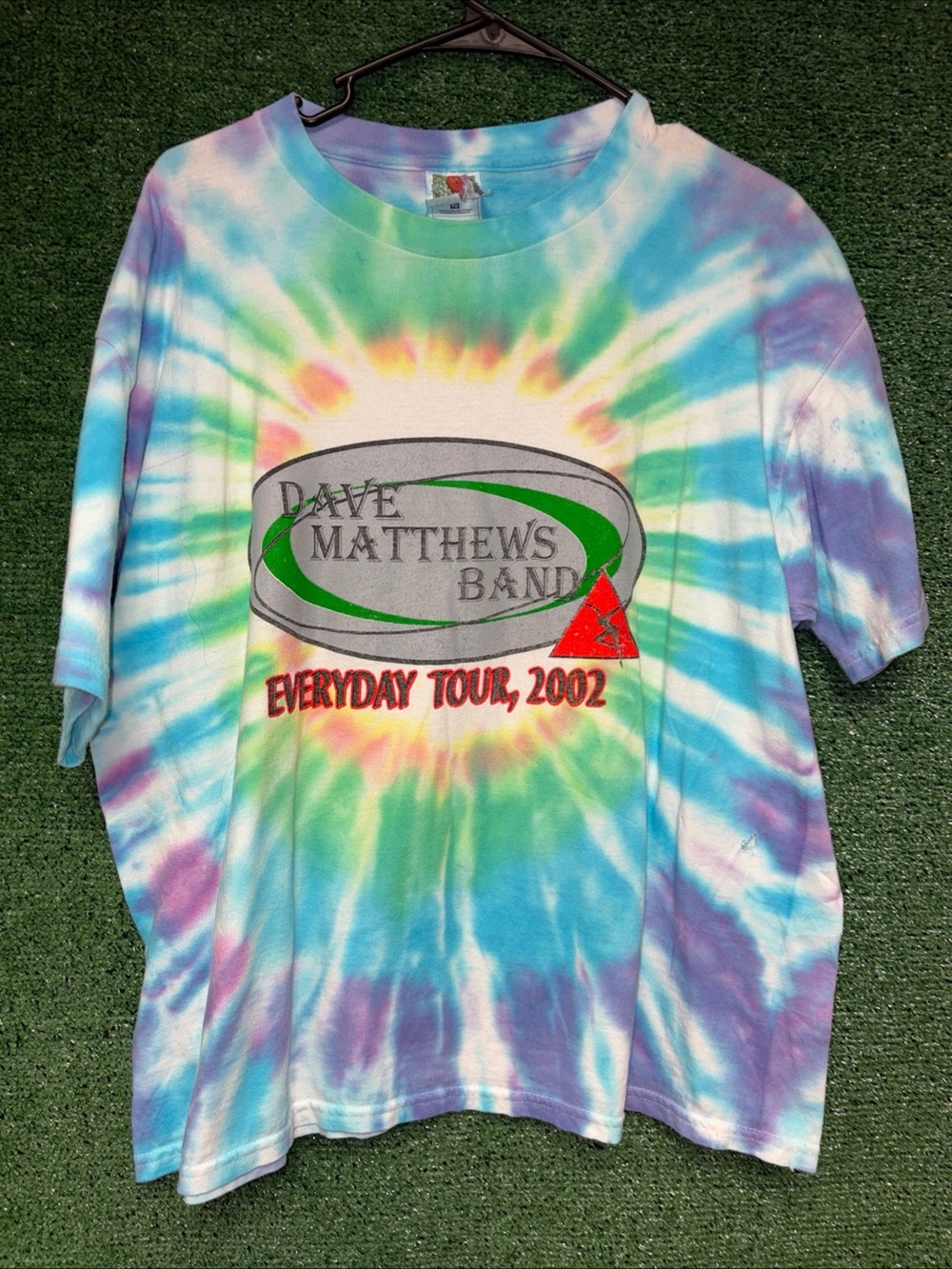 Vintage Y2K Dave Matthews Band Tie Dye Shirt Mens Sz XL Music Art Tee